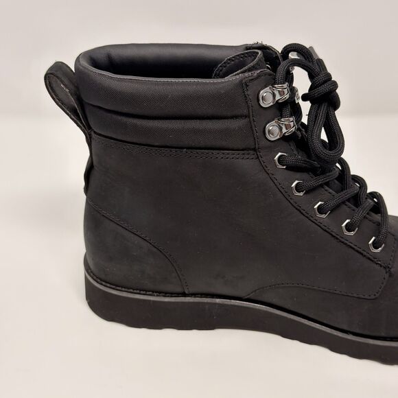 UGG Maddock Waterproof Leather Lace Up Boots Black Men’s 10 EU 43 STORE MODEL